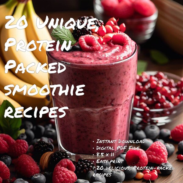 Power-Up: 20 High-Protein Smoothie Recipes for Active Lifestyles