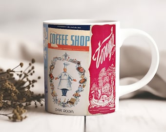 Dinner Time Retro Coffee Mug |  Retro Style, Classic Artwork, Vintage Artwork