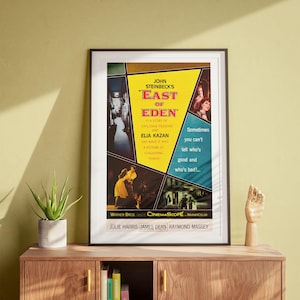 East of Eden, Vintage Wall Art, James Dean, Movie Poster, Retro Art DIGITAL DOWNLOAD