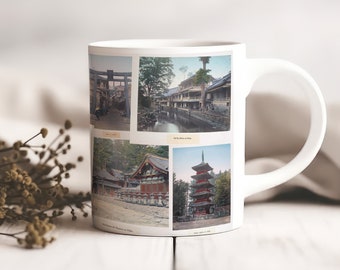 Vintage Japan Retro Coffee Mug | Kyoto Japan, Japanese Aesthetic, Classic Artwork