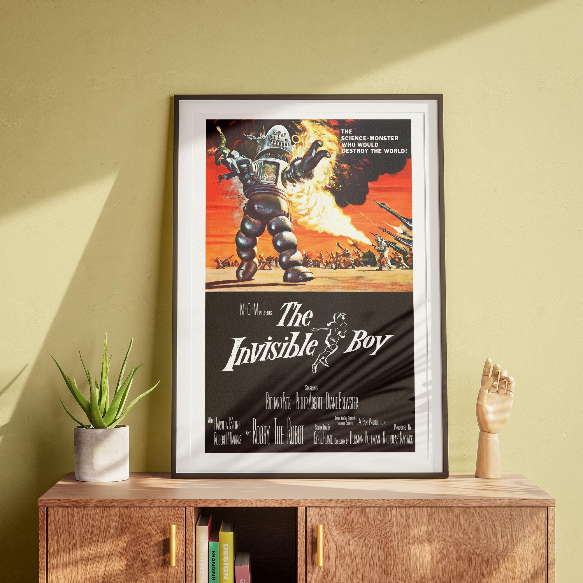 The Invisible Boy, Vintage Wall Art, Science Fiction Artwork, Movie Poster, Retro Art DIGITAL DOWNLOAD