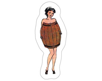 Barrel Girl | Kiss-Cut Sticker | Vintage Comics, Classic Artwork, Comic Art, Comic Books,