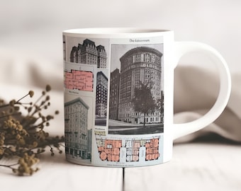 Vintage New York Retro Coffee Mug | Historical New York, New York City, Classic Artwork