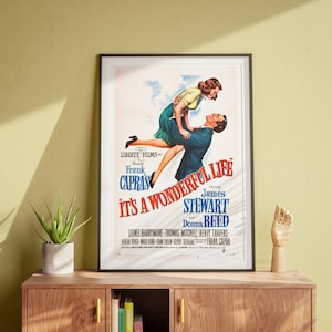 ¡Qué bello es vivir!, Arte mural vintage, James Stewart, Póster de película, Arte retro, DESCARGA DIGITAL