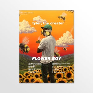 Tyler The Creator Minimalist Flower Boy Album Poster – Aesthetic