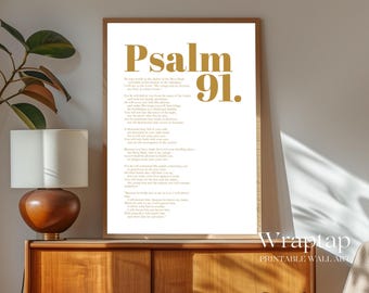 Psalm 91 Bible Verse Wall Art, image 6