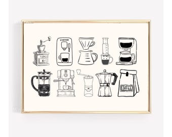 Coffee Print , Cozy Coffee Poster, image 1