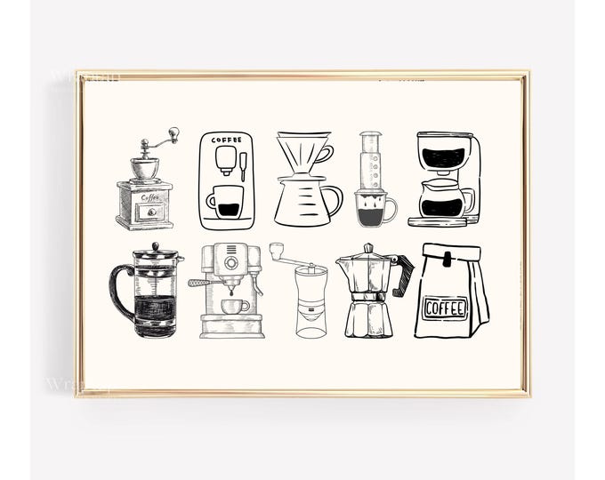 Coffee Print | Cozy Coffee Poster | Espresso Posters for…