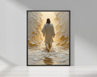 Jesus Walk on Water Printable Wall Art, image 7