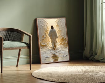 Jesus Walk on Water Printable Wall Art, image 4