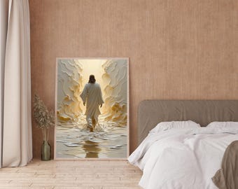 Jesus Walk on Water Printable Wall Art, image 9