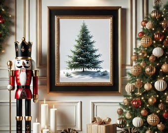 Printed Christmas Tree Art, image 9