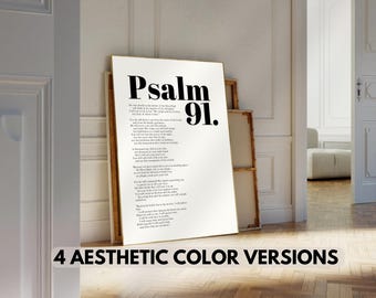 Psalm 91 Bible Verse Wall Art, image 1