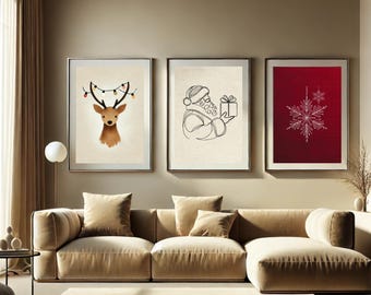 10pcs Christmas Wall Art Printables, image 2