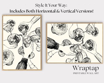Trendy Bar Cart Art Print, image 2
