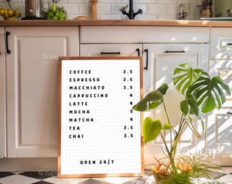 Coffee Bar Menu Art Print, image 2