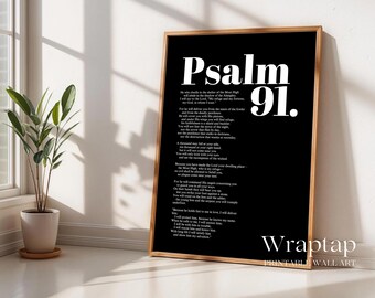 Psalm 91 Bible Verse Wall Art, image 3