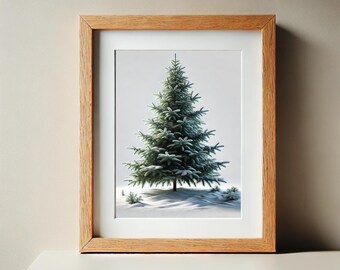 Printed Christmas Tree Art, image 6