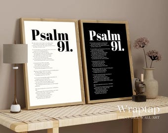 Psalm 91 Bible Verse Wall Art, image 9