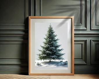 Printed Christmas Tree Art, image 3