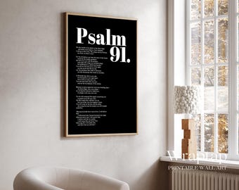 Psalm 91 Bible Verse Wall Art, image 8