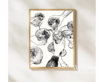 Trendy Wall Art Bar Cart, image 6