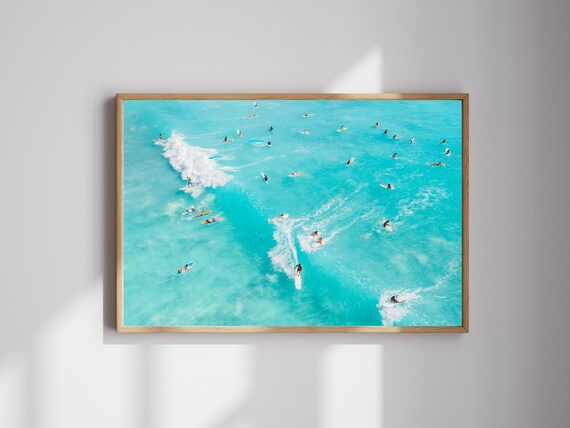 Aerial Wall Art Surfing Printable
