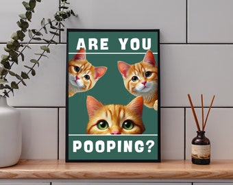 Are You Pooping Wall Art, image 1