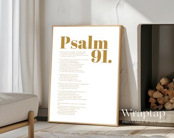 Psalm 91 Bible Verse Wall Art, image 2