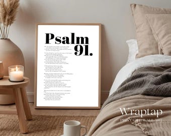 Psalm 91 Bible Verse Wall Art, image 5
