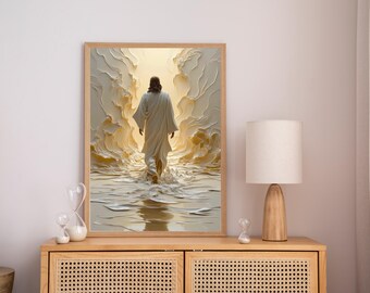 Jesus Walk on Water Printable Wall Art, image 8