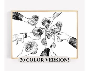 Cheers Printable Wall Art, image 1