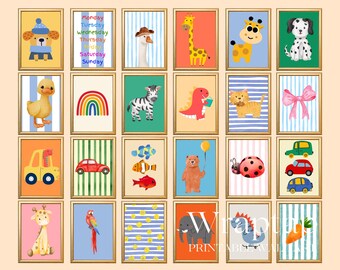 Bundle of 100 Nursery Prints & Kids Room Wall Art, image 2