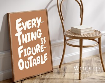 Everything Is Figureoutable Motivational Wall Art, image 8