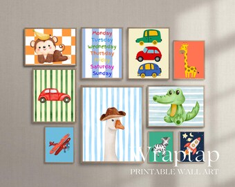 Bundle of 100 Nursery Prints & Kids Room Wall Art, image 3