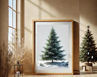 Printed Christmas Tree Art, image 4