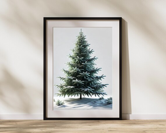 Printed Christmas Tree Art
