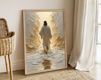 Jesus Walk on Water Printable Wall Art, image 3