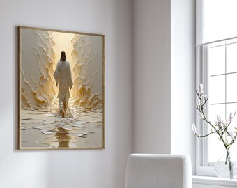 Jesus Walk on Water Printable Wall Art, image 6