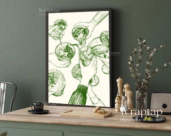 Trendy Bar Cart Art Print, image 8