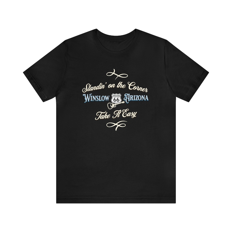 Winslow Arizona Route 66 Unisex Jersey Short Sleeve Tee | Get Your Kicks image 4
