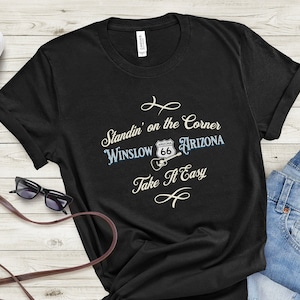 Winslow Arizona Route 66 Unisex Jersey Short Sleeve Tee | Get Your Kicks