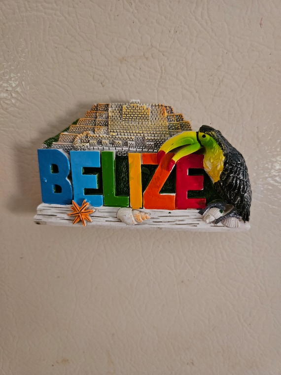 Belizean Treasure: Maya Ruin Refrigerator Magnet
