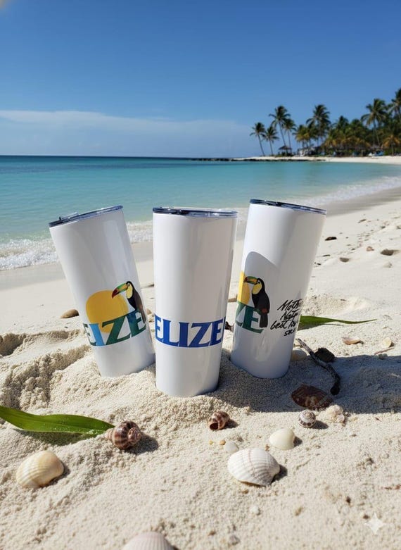 Belize Toucan Tumbler: Tropical Travel Gift, 20oz