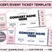 see more listings in the Event Ticket Template section