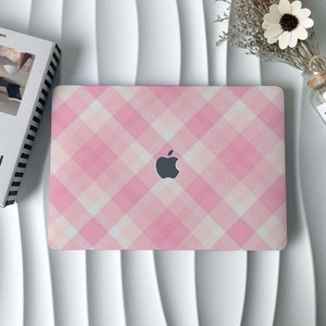 Pink Checkerboard MacBook Case Macbook Cover for Air 15 13 11 Macbook Case,Pro 16 15 14 13,2022 2021 2020,M1 M2 Air 13 Laptop Case Skin