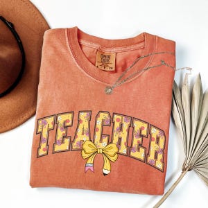 Comfort Colors Teacher Shirt: Retro Teacher Appreciation Tee