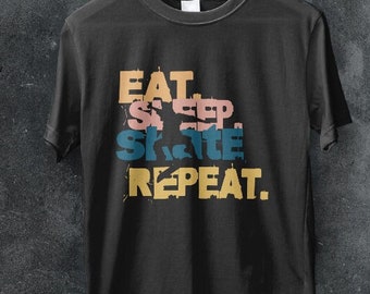 Eat, Sleep, Skate, Repeat T-shirt, skater gift, skateboarding gift, Skateboard T-shirt gift for Teens and Skateboarding Lover, Skater Lover