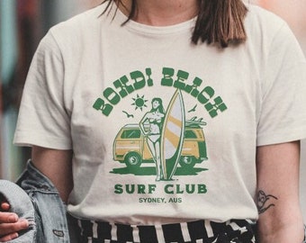 Bondi Beach surf club T-Shirt, Bondi beach,Beach shirt, surfer shirt, beach shirt, beach gift shirt, surf gift, surfer gift, surf club shirt