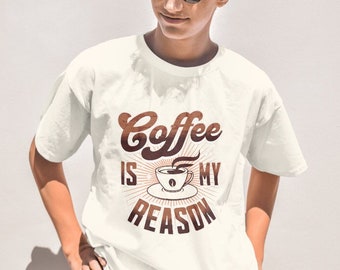 Unisex coffee is my reason shirt, coffee lover shirt, pharmacist gift, lawyer gift, home worker gift, accountant gift, mom gift, dad gift